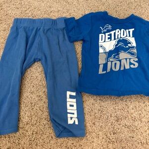 Detroit Lions Baby Matching Set 12 Months Pants And T Shirt NFL